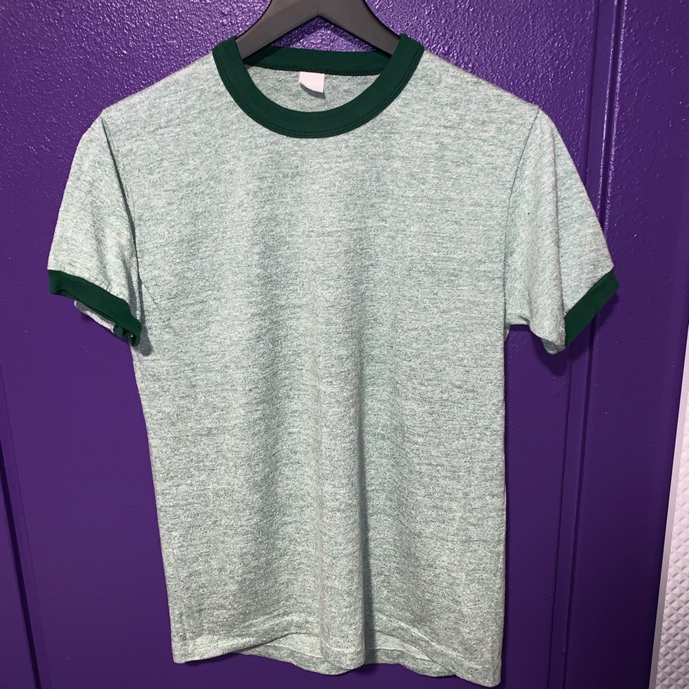 Vintage blank green tee shirt